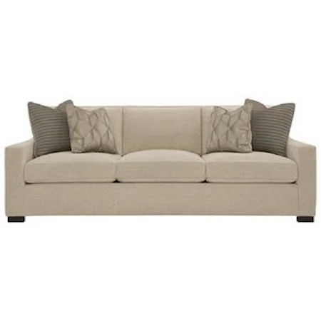 Contemporary Sofa with Sloped Arms